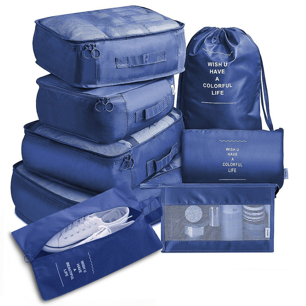 "TravelOrganize™ 8-Piece Packing Cube Set – Pack Smart, Travel Smooth"