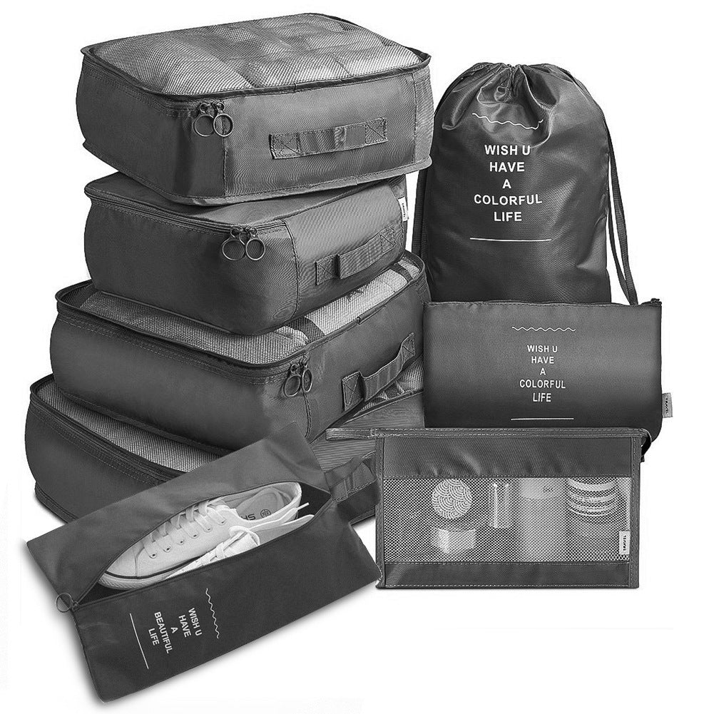 "TravelOrganize™ 8-Piece Packing Cube Set – Pack Smart, Travel Smooth"