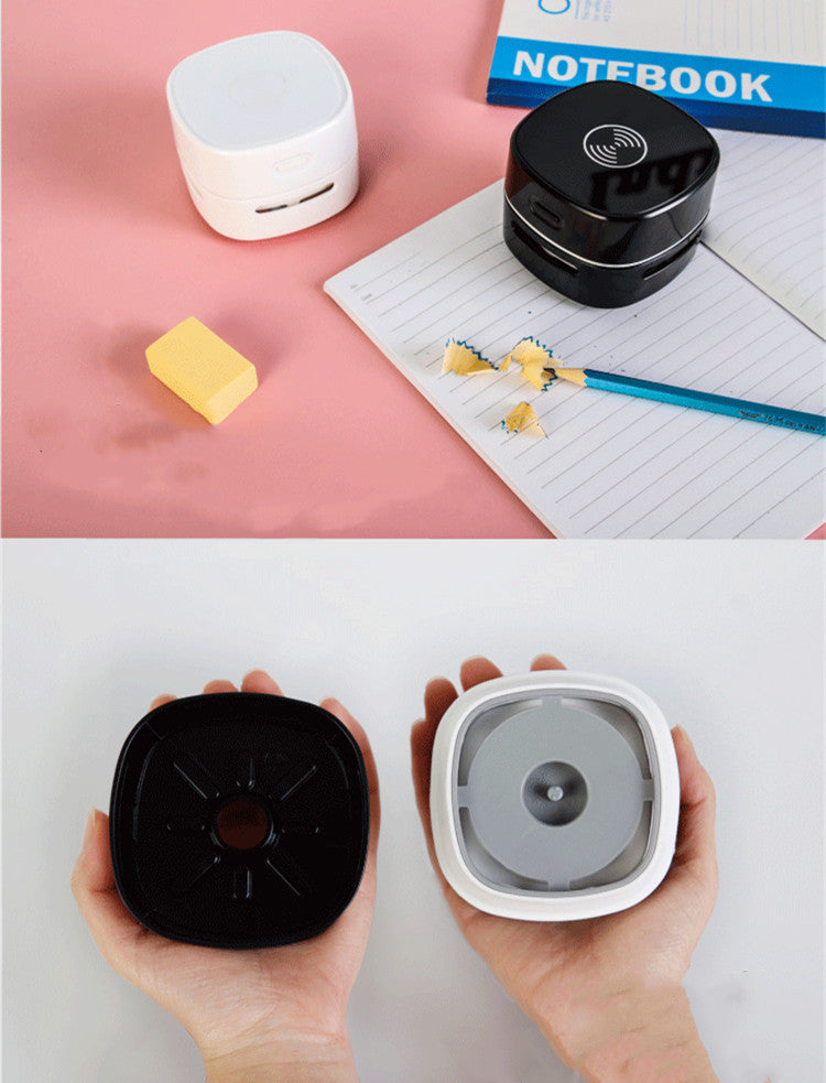 Compact, lightweight, ideal for cleaning desks or keyboards; minimal noise and easy use
