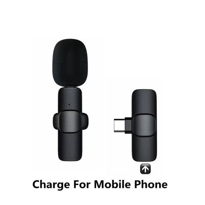 Wireless Lavalier Microphone for iPhone & Android - Portable Clip-On Mic with Long Battery Life - Elurra Essence