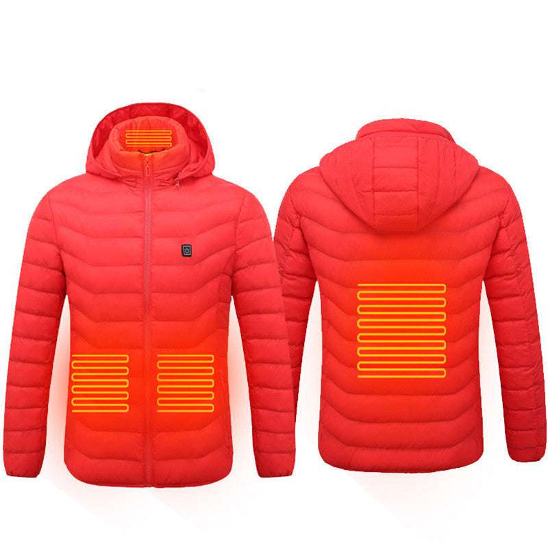 USB Heated Jacket – Smart Thermal Winter Coat for Men - Elurra Essence