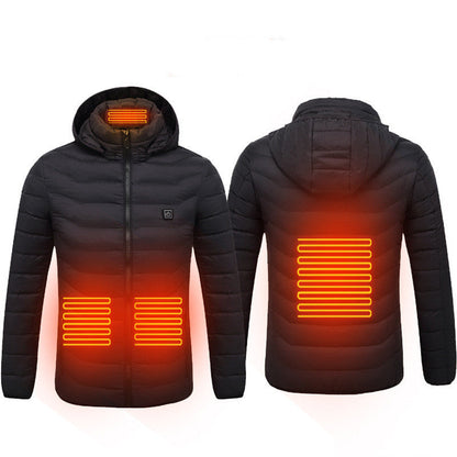 USB Heated Jacket – Smart Thermal Winter Coat for Men - Elurra Essence