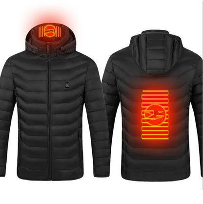 USB Heated Jacket – Smart Thermal Winter Coat for Men - Elurra Essence