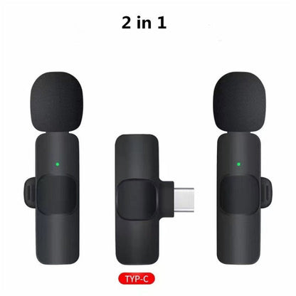 Wireless Lavalier Microphone for iPhone & Android - Portable Clip-On Mic with Long Battery Life - Elurra Essence