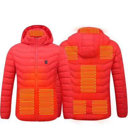 USB Heated Jacket – Smart Thermal Winter Coat for Men - Elurra Essence