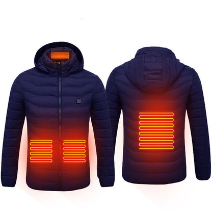 USB Heated Jacket – Smart Thermal Winter Coat for Men - Elurra Essence