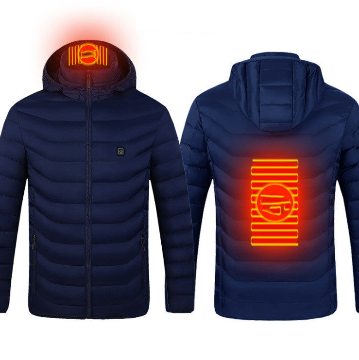 USB Heated Jacket – Smart Thermal Winter Coat for Men - Elurra Essence