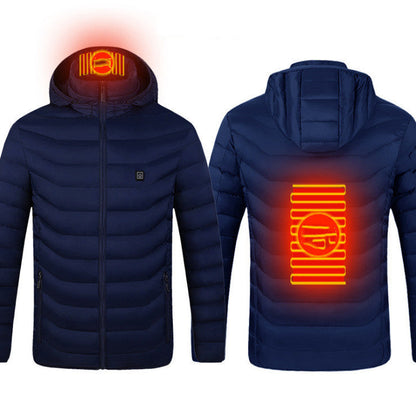 USB Heated Jacket – Smart Thermal Winter Coat for Men - Elurra Essence