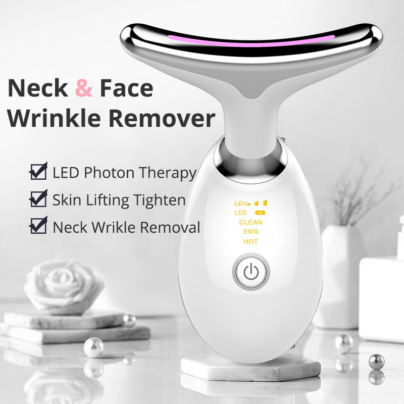 EMS Thermal Neck & Lift Massager – Electric Microcurrent Wrinkle Remover - Elurra Essence