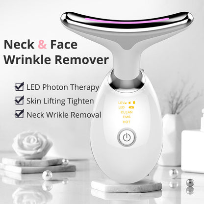 EMS Thermal Neck & Lift Massager – Electric Microcurrent Wrinkle Remover - Elurra Essence