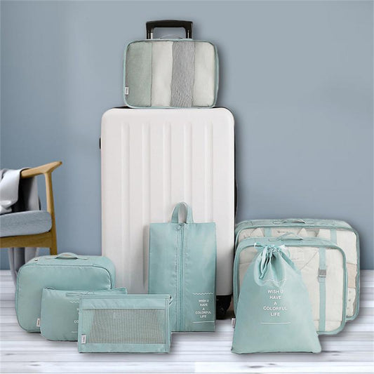 "TravelOrganize™ 8-Piece Packing Cube Set – Pack Smart, Travel Smooth"