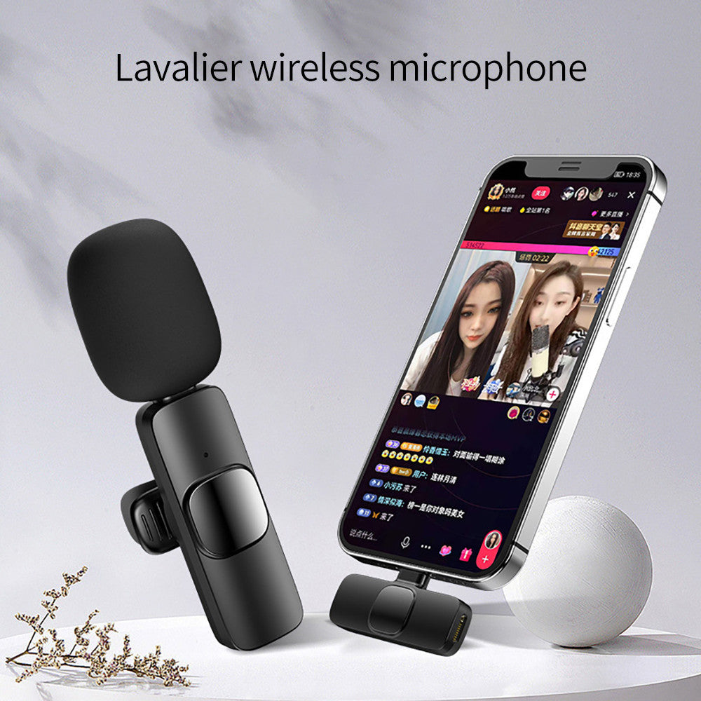 Wireless Lavalier Microphone for iPhone & Android - Portable Clip-On Mic with Long Battery Life - Elurra Essence