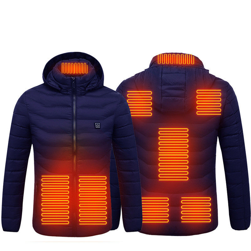 USB Heated Jacket – Smart Thermal Winter Coat for Men - Elurra Essence