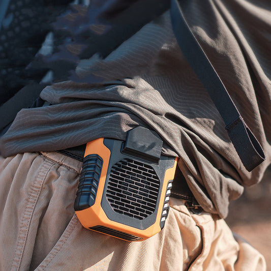 Portable USB Waist Clip Fan – Rechargeable Mini Air Conditioner for Neck & Outdoor Sports