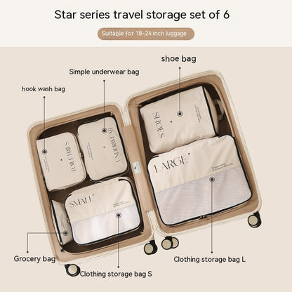 Travel Storage Bag Set for Clothes, Shoes & Toiletries | 8pcs Luggage Organizer - Elurra Essence