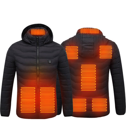USB Heated Jacket – Smart Thermal Winter Coat for Men - Elurra Essence