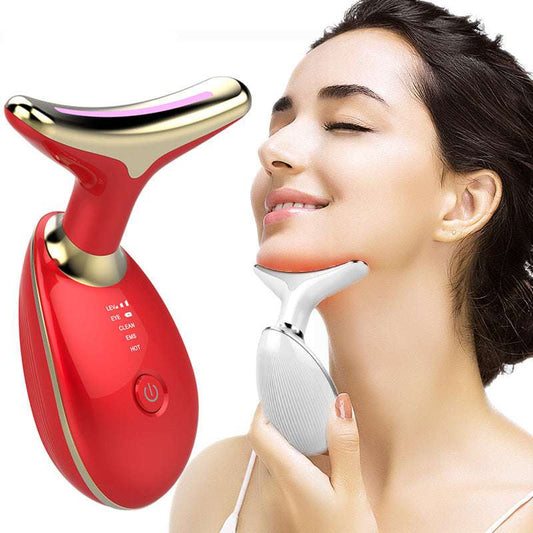 EMS Thermal Neck & Lift Massager – Electric Microcurrent Wrinkle Remover - Elurra Essence